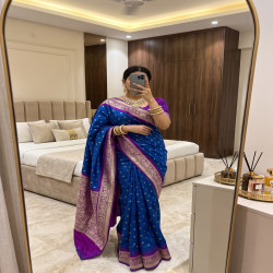 Premium Banarasi Silk Zari Weave Saree